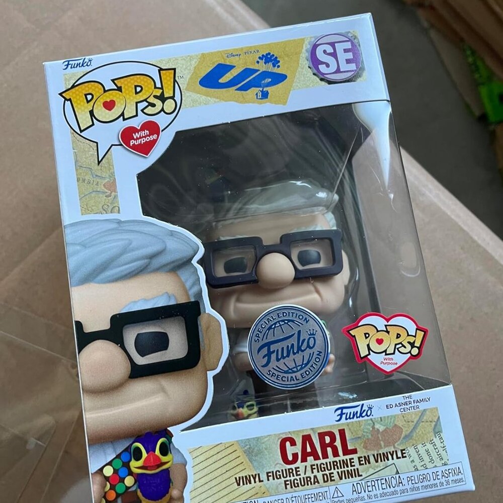 Funko Pop! Disney! Up Pop with Purpose Carl with Kevins Special Edition